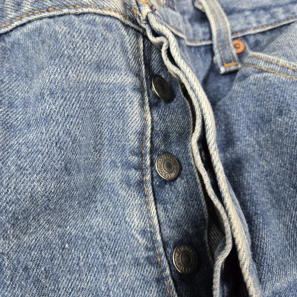 VINTAGE Levi's 501 Men Jeans 36X30 Blue Denim Original Fit Straight Leg USA READ
